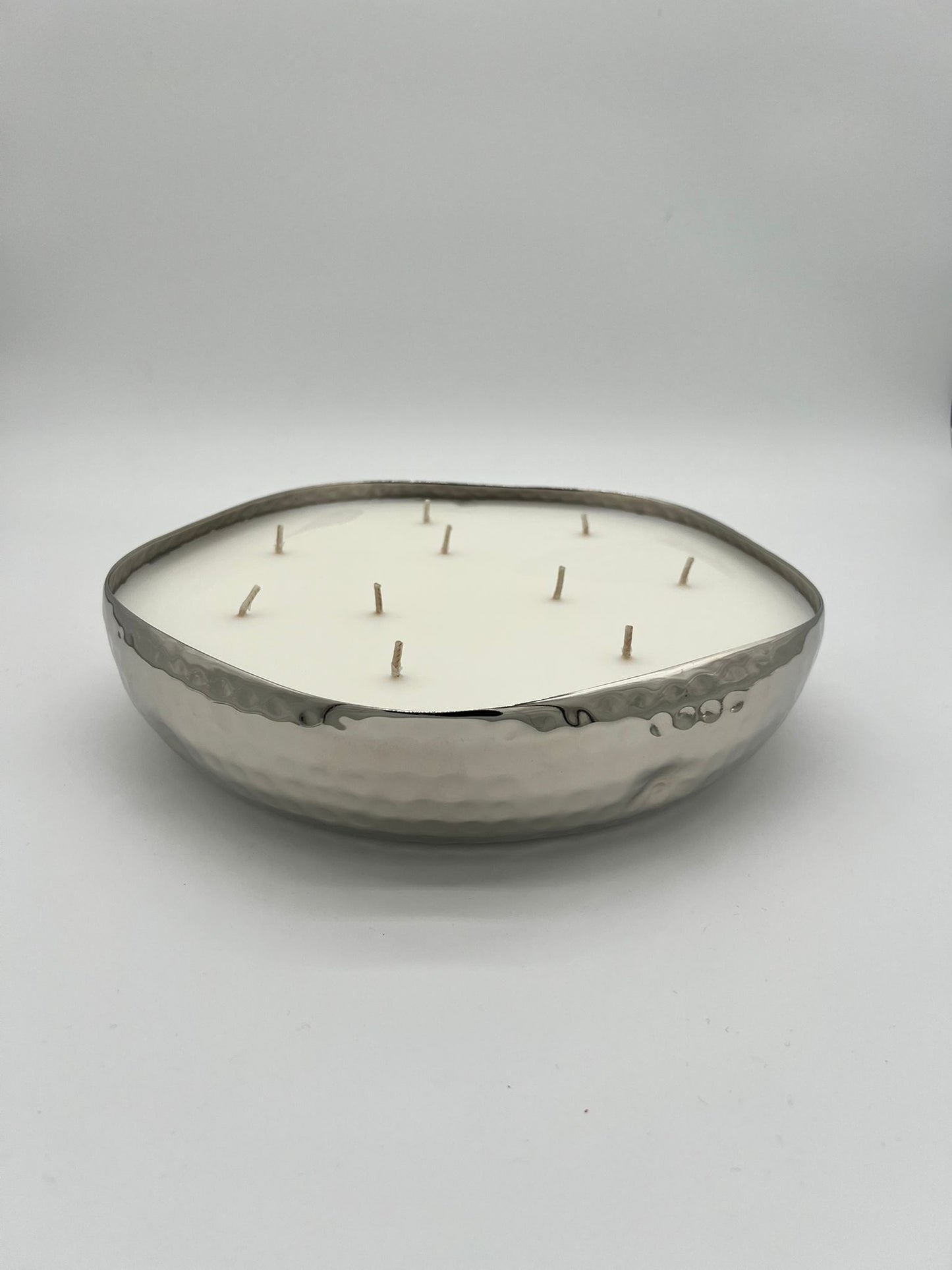 Large Silver Tuberose Candle in Gift Box