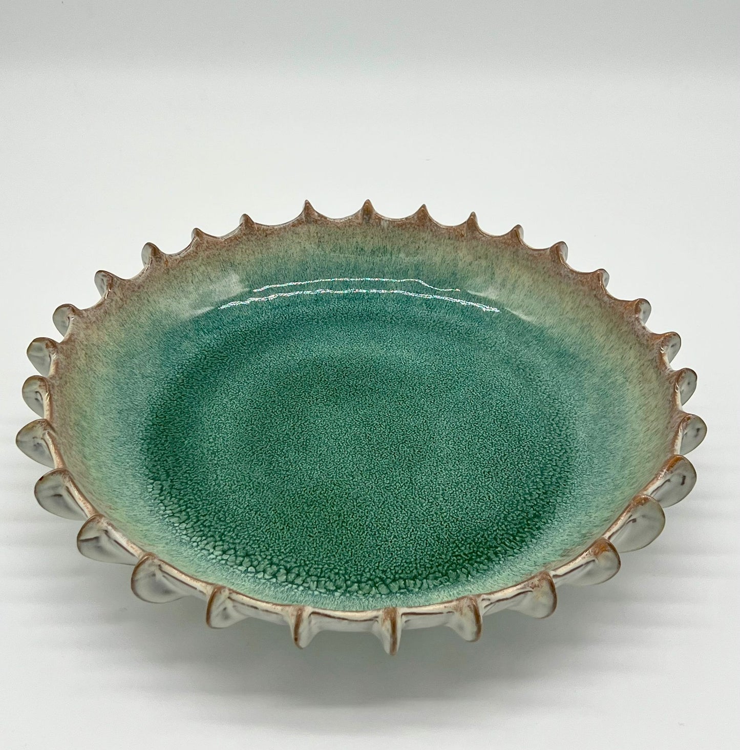 EPIC Blue and Pink Ombre Ridged Plate