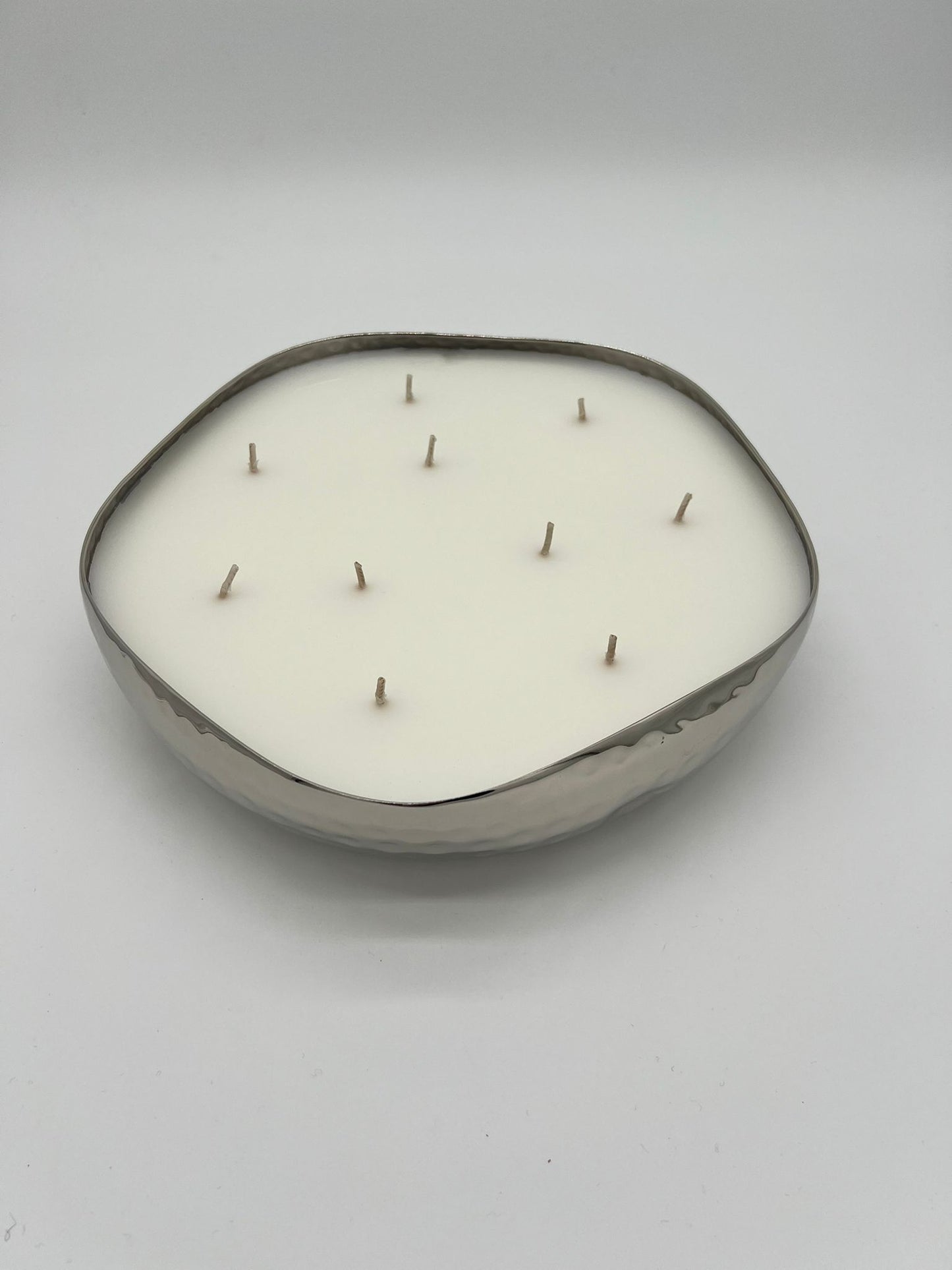 Large Silver Tuberose Candle in Gift Box