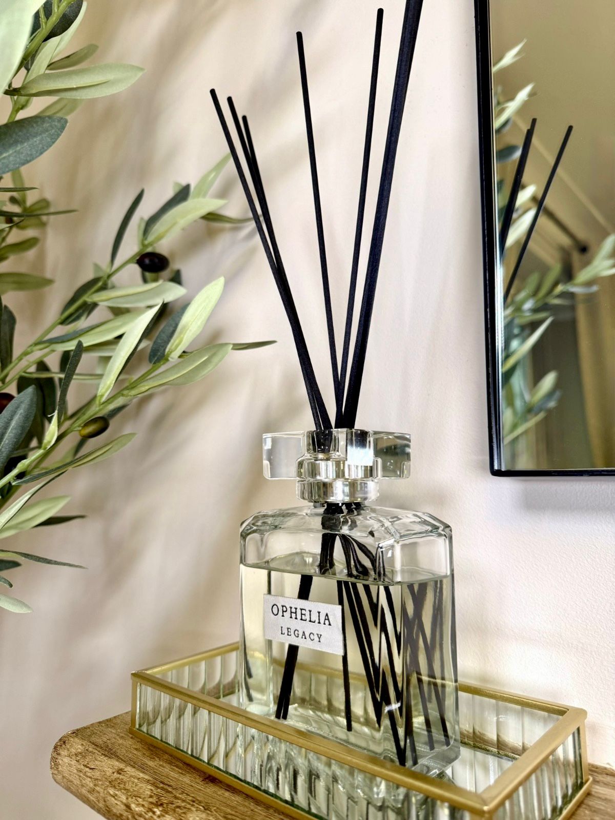 Ophelia Crystal Lidded Reed Diffuser