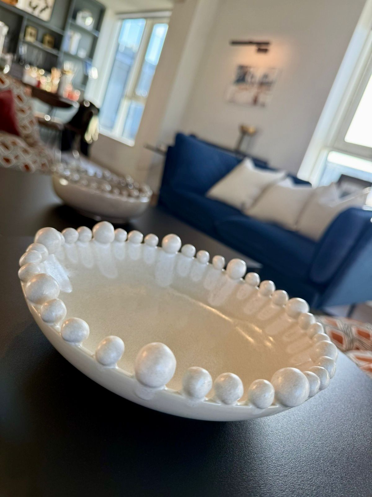 Dripping Effect Bobble Decorative Bowl