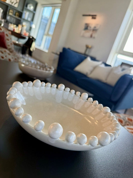 Dripping Effect Bobble Decorative Bowl