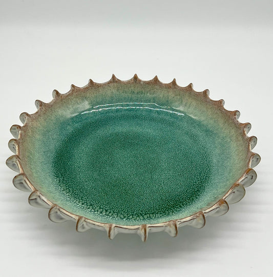 EPIC Blue and Pink Ombre Ridged Plate